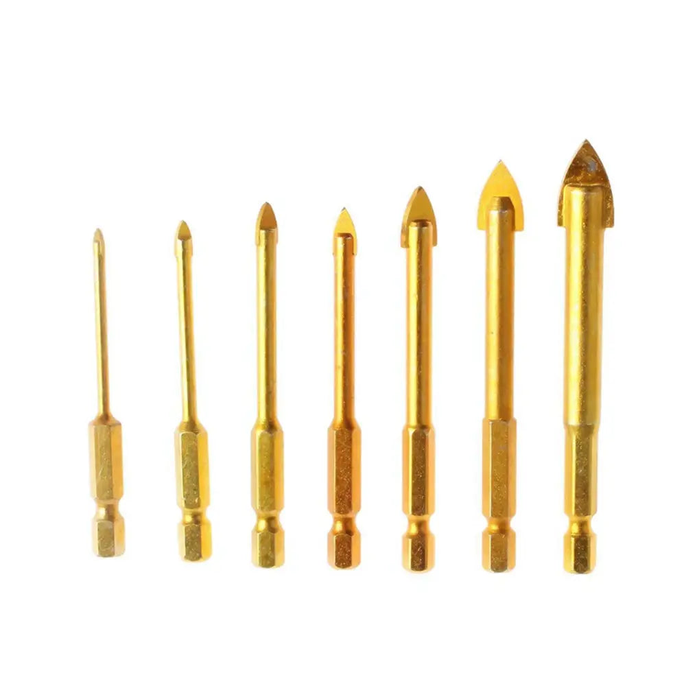 3mm 4mm 5mm 6mm 8mm 10mm 12mm Flat Hex Tile Bits Titanium Coated Glass Ceramic Concrete Hole Opener Alloy Triangle Drilling Tool from PriceLows™