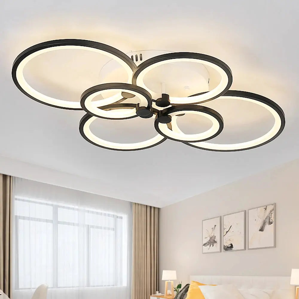 4/6/8 Heads Acrylic Modern LED Ceiling Light Flush Mount Stepless Dimming Lamp Chandelier Living Room Bedroom Indoor Lighting from PriceLows™
