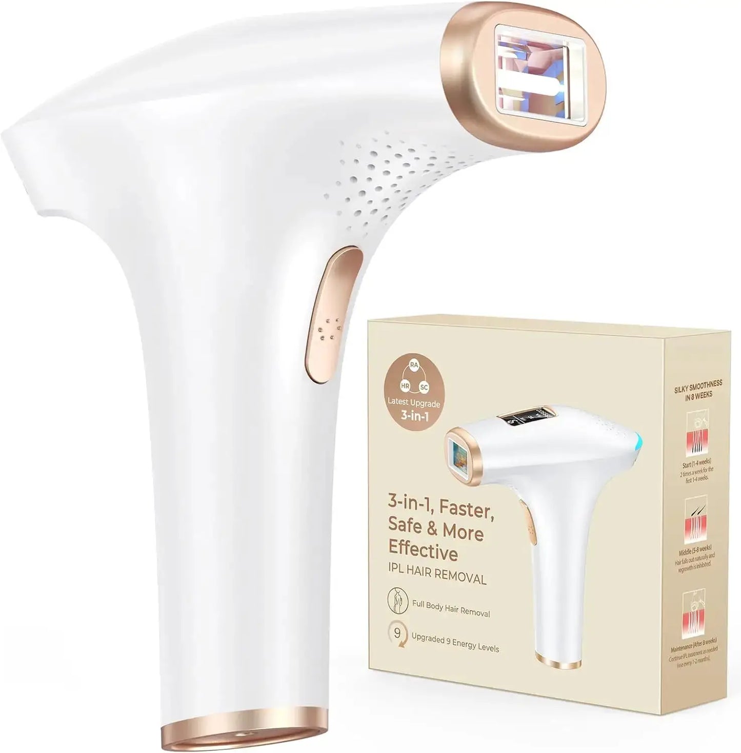 Joopee IPL Hair Removal | 999,000 Flashes | Face And Body | Home Use