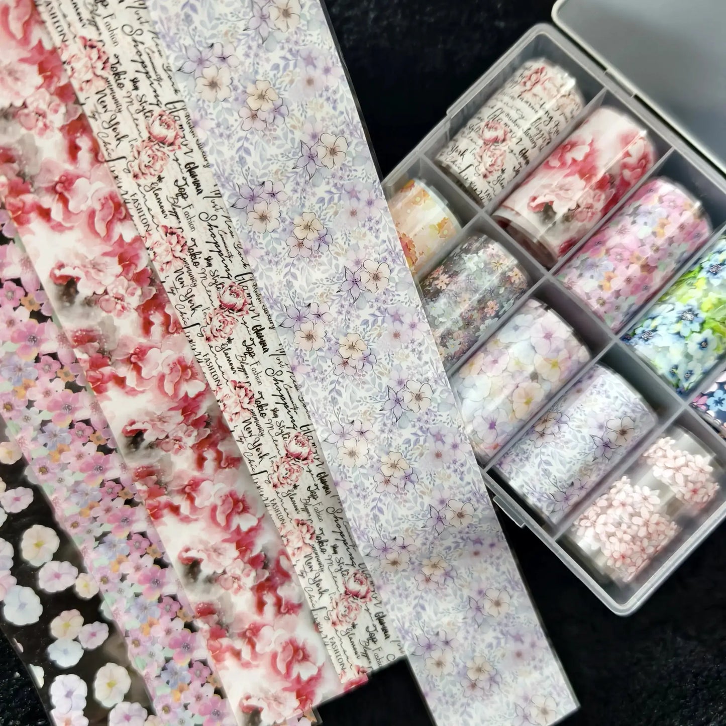 10Rolls Halloween Flower Plaid Angel Marble Bow Nail Foils Transfer Paper Nail Art Stickers Decal Nails Decoration from PriceLows™