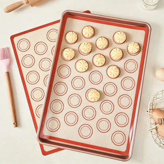 Silicone Baking Mat | 0.4mm Thick | Nonstick | 2 Pack