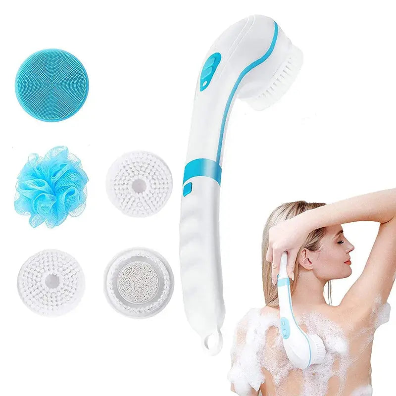 Electric Bath Brush | Silicone Bristles | Rechargeable | 5 In 1