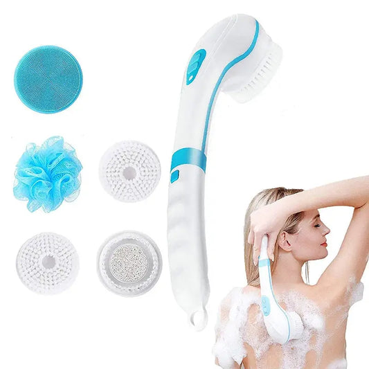 Electric Bath Brush | Silicone Bristles | Rechargeable | 5 In 1