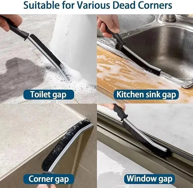 Multi-Purpose Corner Cleaning Brush - Hard Bristle Gap Scrubber for Stubborn Stains in Bathroom, Kitchen & Laundry from PriceLows™