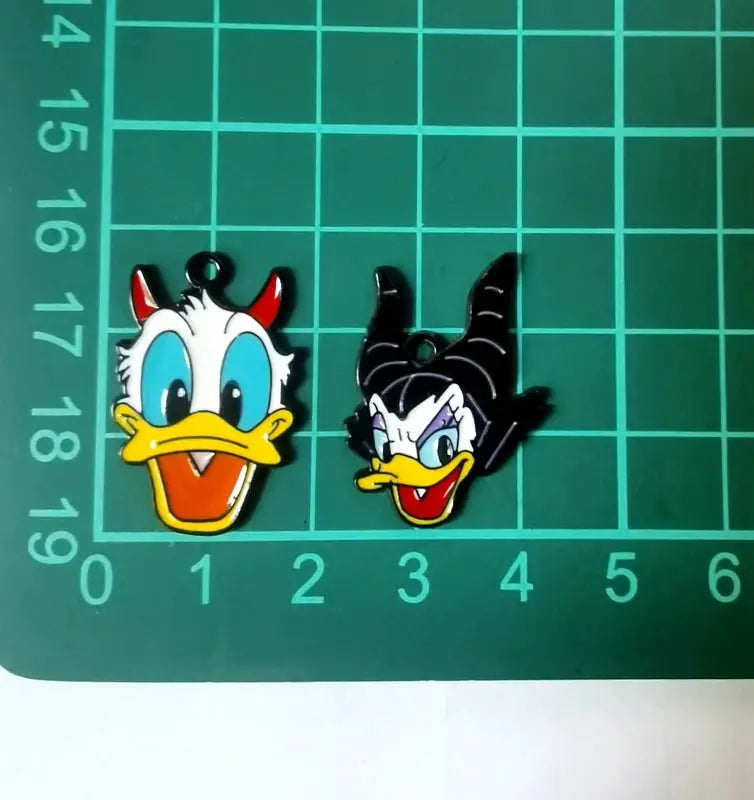 Halloween Pendant Charms | Metal Design | Cartoon Pattern | 10 Piece Set