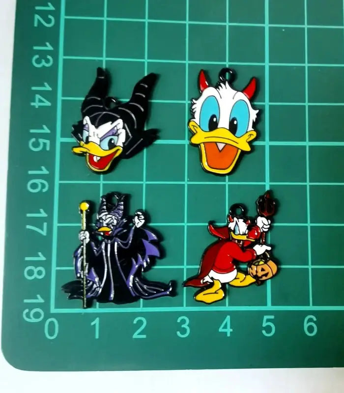 Halloween Pendant Charms | Metal Design | Cartoon Pattern | 10 Piece Set