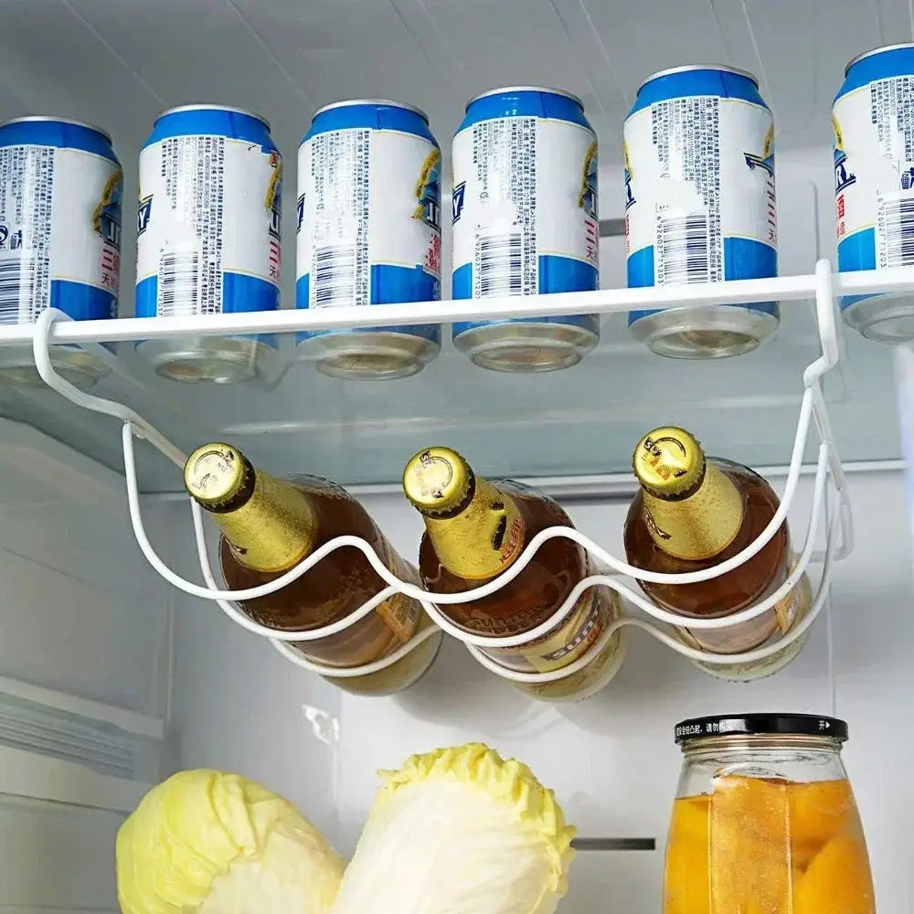 Kitchen Supplies Refrigerator Organizer Rack Inside Shelf Beer Wine Bottle Holder Rack Kitchen Storage Shelves Accessories Tools from PriceLows™