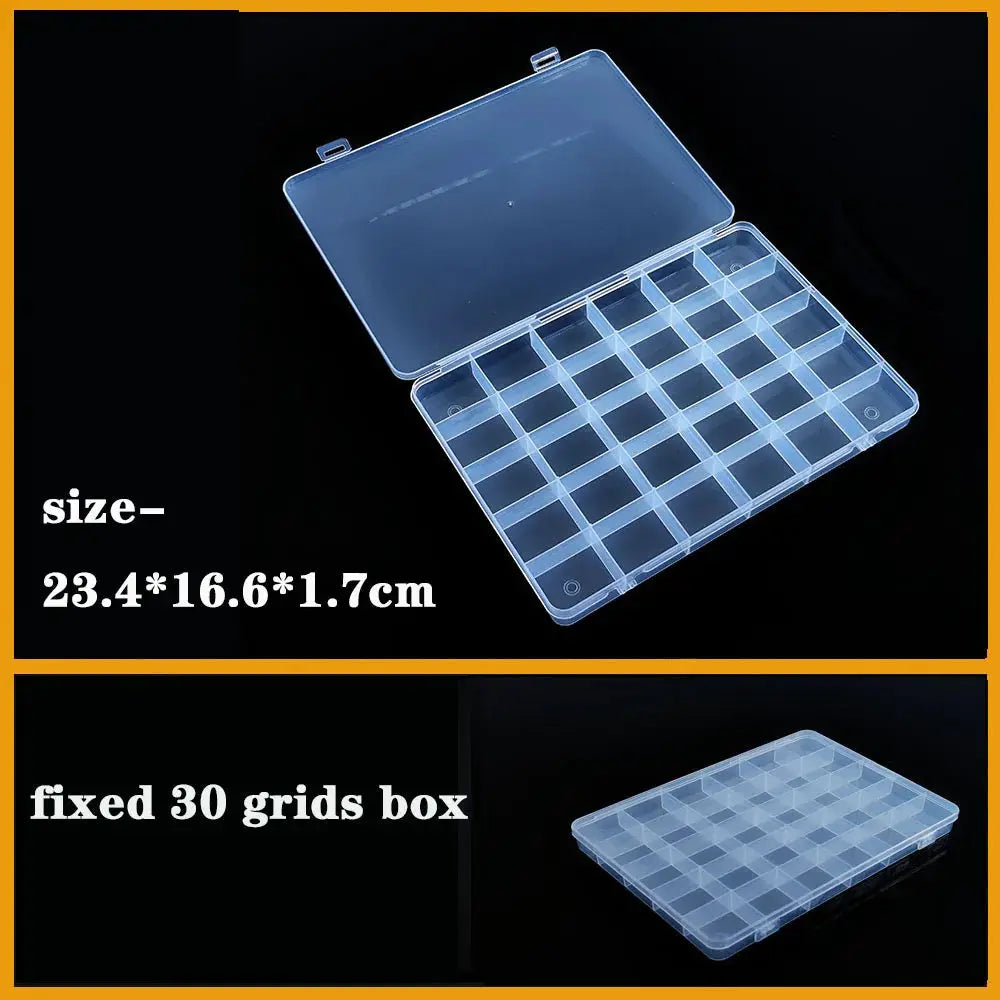 Transparent Plastic box Screw Compartment Box Jewelry Earring Display Case Container Clear Terminal Organizer Tool Storage boxes from PriceLows™