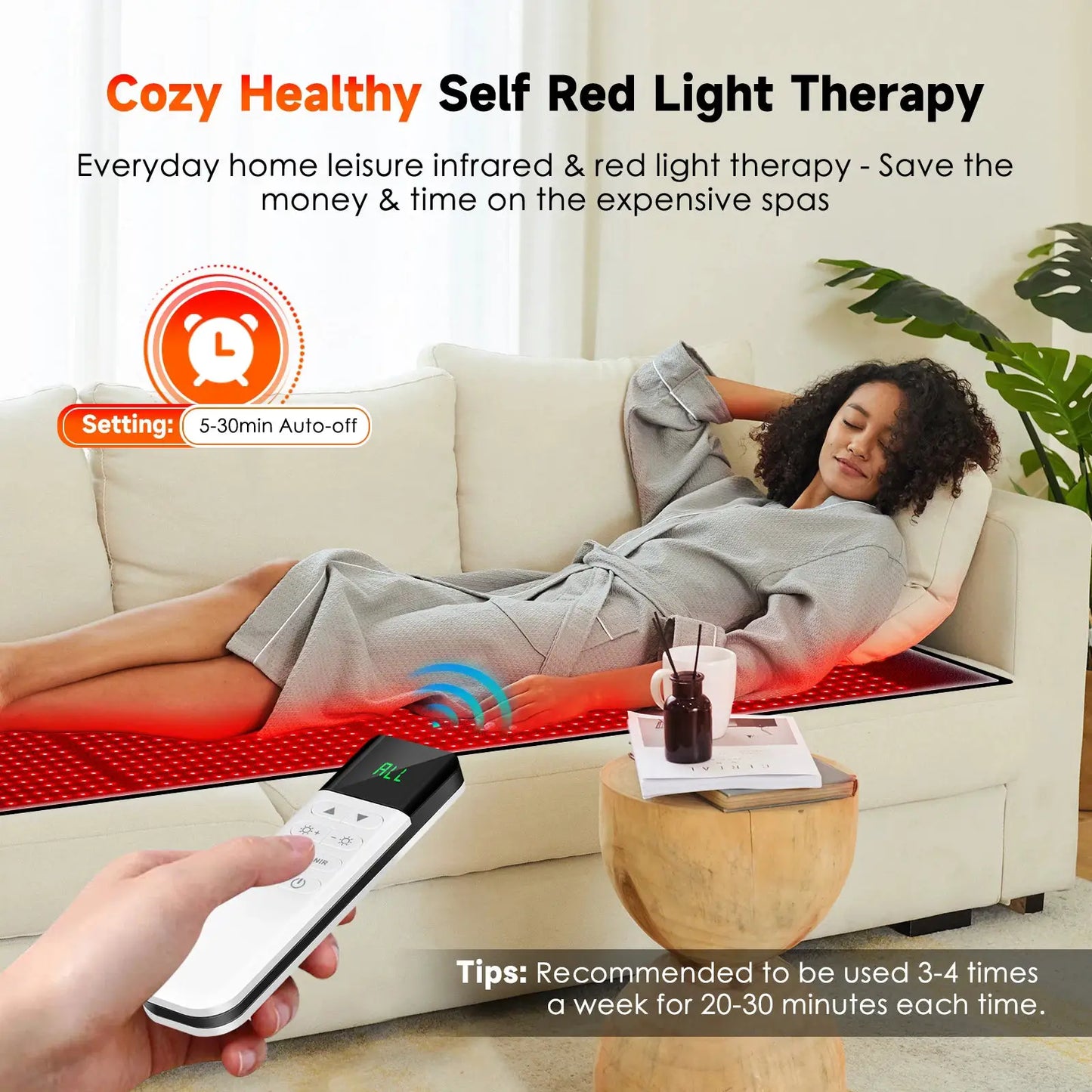Astarexin 67X24 LED Light Therapy Mat | 1440 LEDs | 660nm 850nm