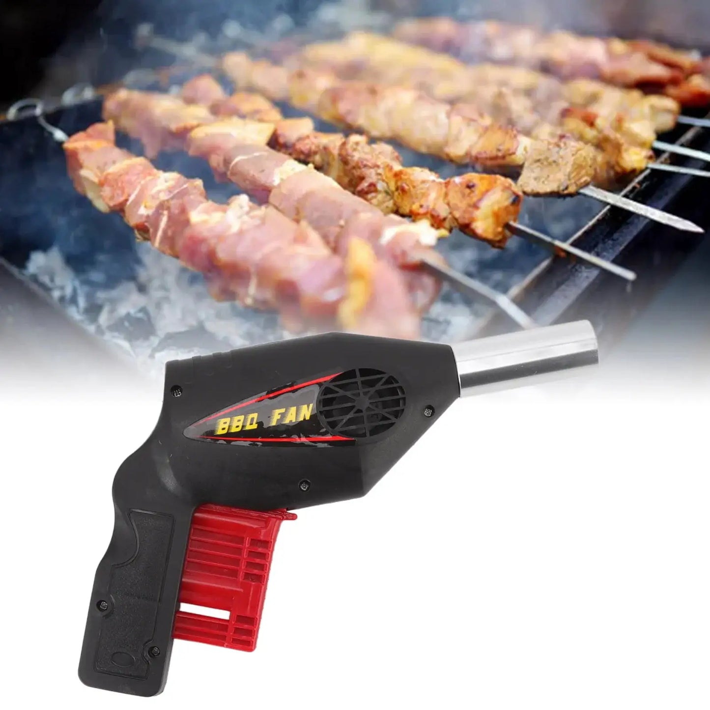 BBQ Air Blower Ventilator | Portable Handheld Fan | Camping Tool | 2 Piece Kit