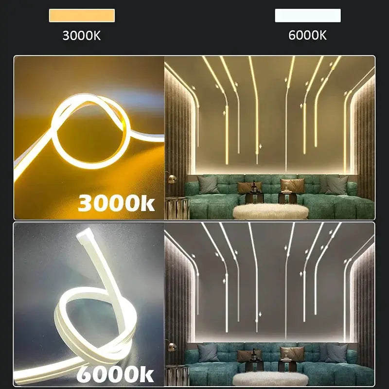 Motion Sensor Stair Neon Strip Lights With Chase Effect, USB Motion Activated Closet Light, 5V Neon LED Strip for Home Bedroom from PriceLows™