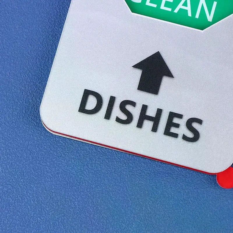 Dishwasher Clean Dirty Magnet | Acrylic Sign | Magnetic Backing | Black