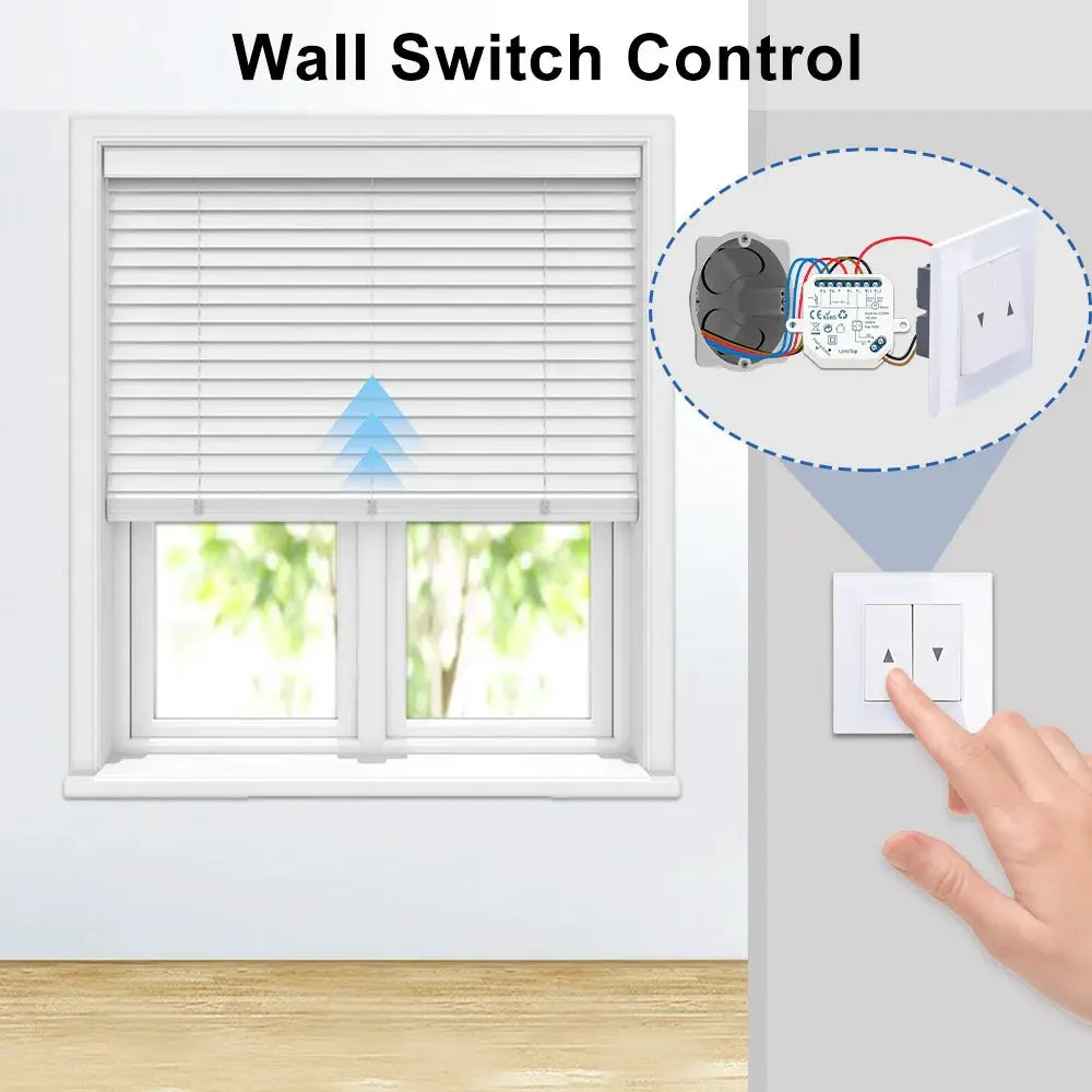 Tuya Smart Life WiFi Curtains Switch Connected Roller Shutters Control Blinds Motor Google Home Alexa Electric Window LoraTap from PriceLows™