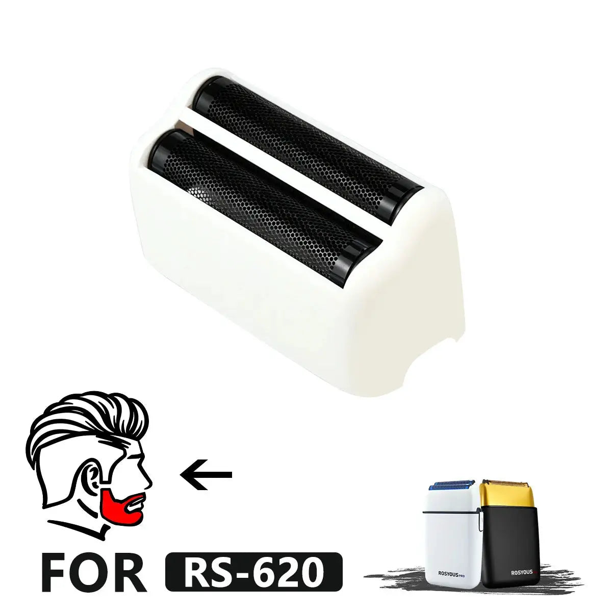 ROSYOUS for RS-620 Original Replacement Double Foiled Net Cover Blade Electric Shaver Repair Accessories from PriceLows™