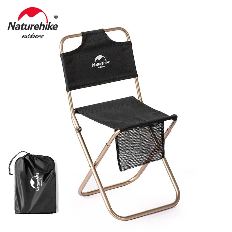 Beach Chair | Ultralight 420g | Folding With Mesh Bag | Black Khaki