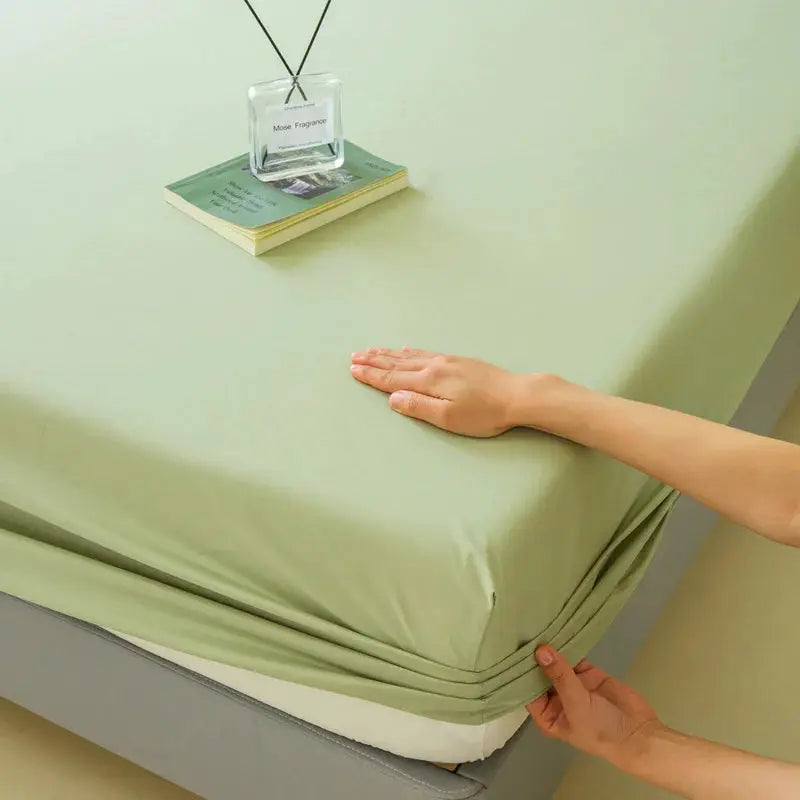 Waterproof Fitted Bed Sheet With 360 Elastic Band Mattress protector Cover Bedspreads for Single Double King Queen Size Bedsheet from PriceLows™