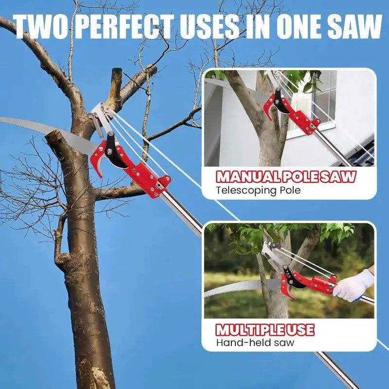 Extendable Tree Pruner Saw High-Altitude Branches Trimmer Pruning Shears Harvester Clipper for Plant Twig Vine for Plant Garden from PriceLows™