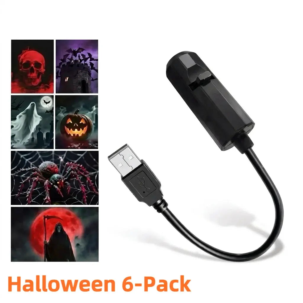 LED Projector Night Light | Adjustable Patterns | USB Powered | 4 6 10 Pack