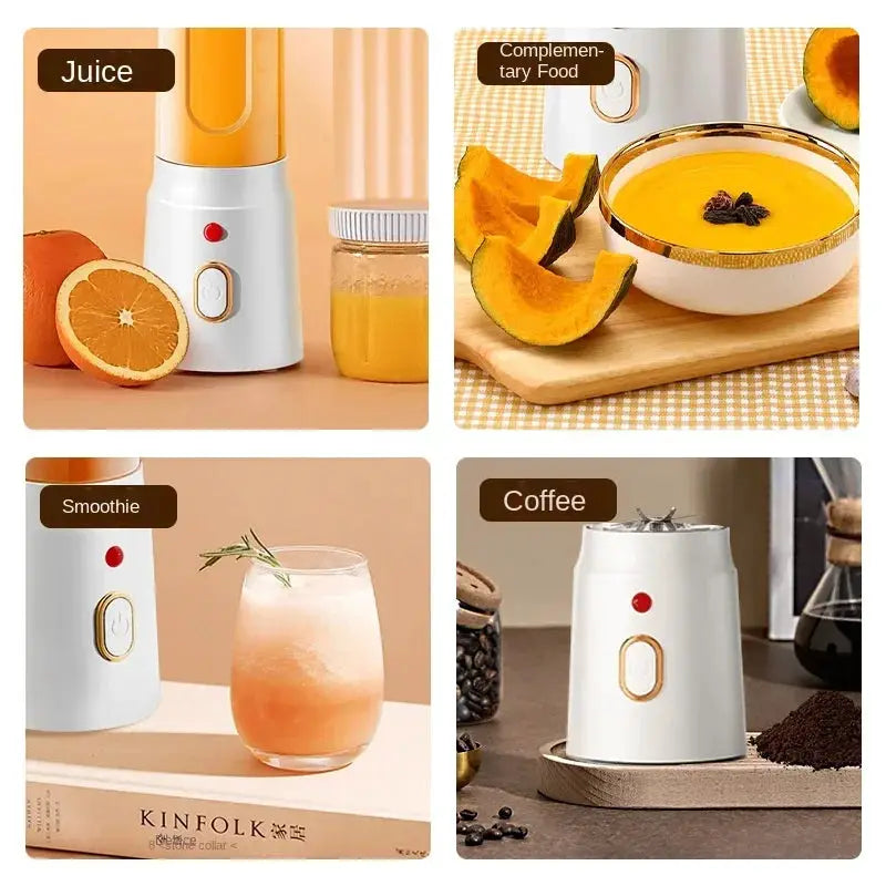 Portable Kitchen Blender Wireless Electric Fruit Juicer Machine For Orange Ice Crushing 10 Blades Auxiliary Food Machine Mixer from PriceLows™