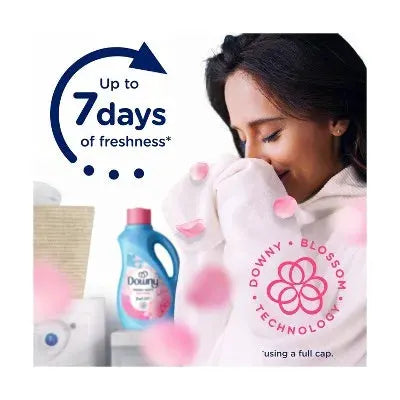 Liquid Fabric Softener | HE Compatible | April Fresh Scent | 44 Fl Oz