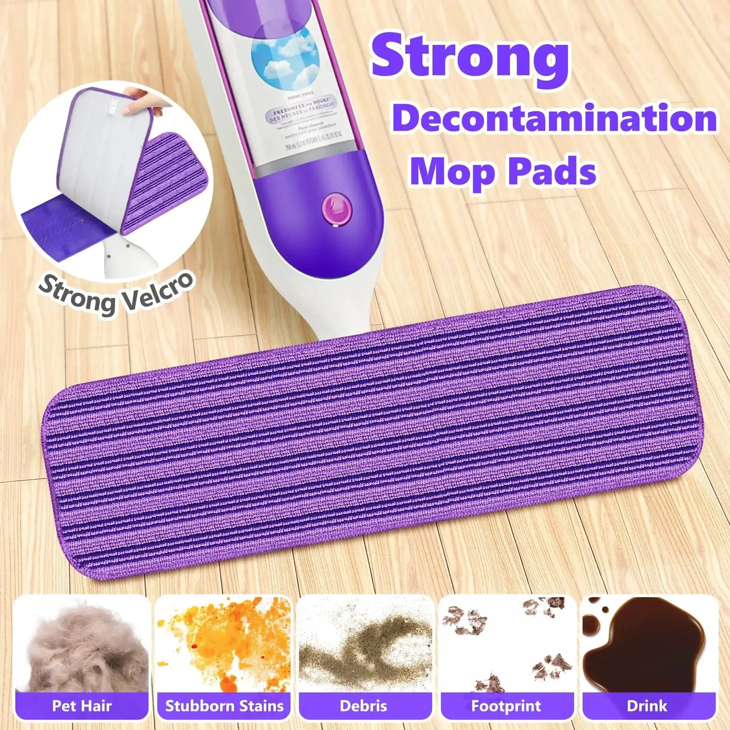Reusable Mop Pads Compatible with Swiffer PowerMop,Washable Reusable Floor Mopping Refills from PriceLows™