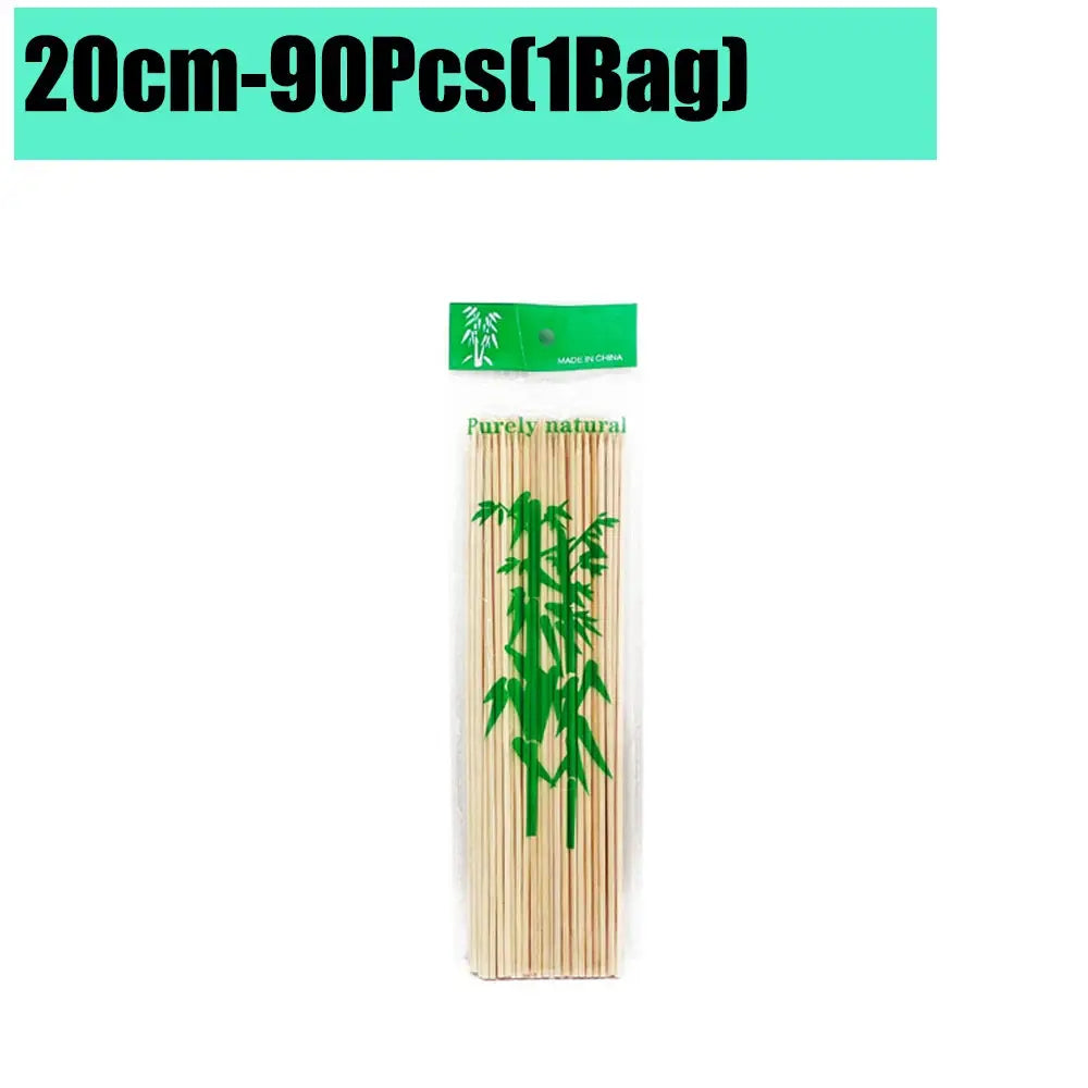Bamboo Skewers | Natural Color | 15/20/25/30cm | 80-90 Pcs Pack