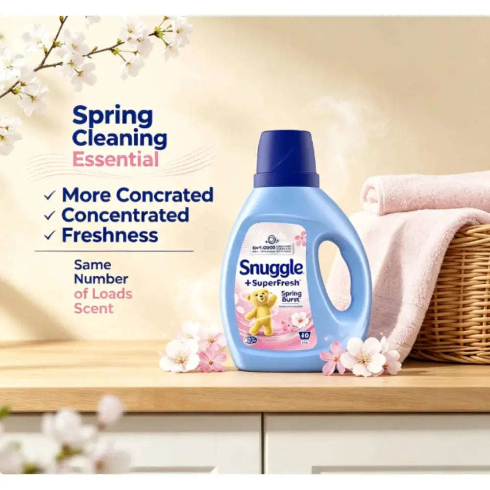 Liquid Fabric Softener | Super Fresh Scent | 40 Loads | 35.7 Oz