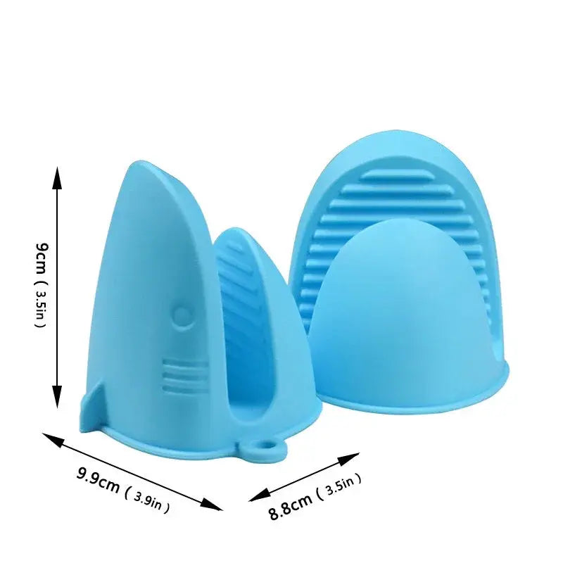 Oven Mitts | Shark Shaped Silicone | Anti Slip Heat Resistant | One Size