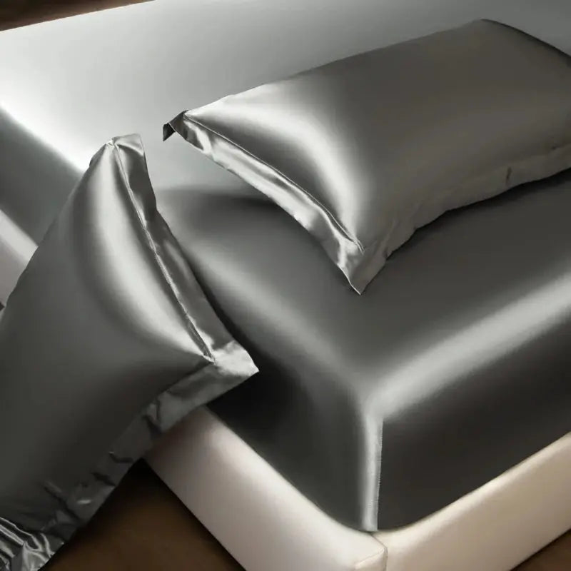 Solid Color Fashion Satin Fitted Sheet Rayon Mattress Cover with Elastic Band Bed Sheet for Bedding 140x200 160x200 from PriceLows™