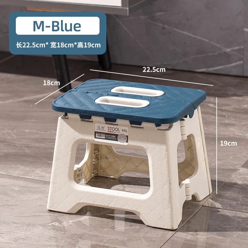 Plastic Folding Chair | Thickened | Portable Outdoor Chair | 27x23x25.5 cm