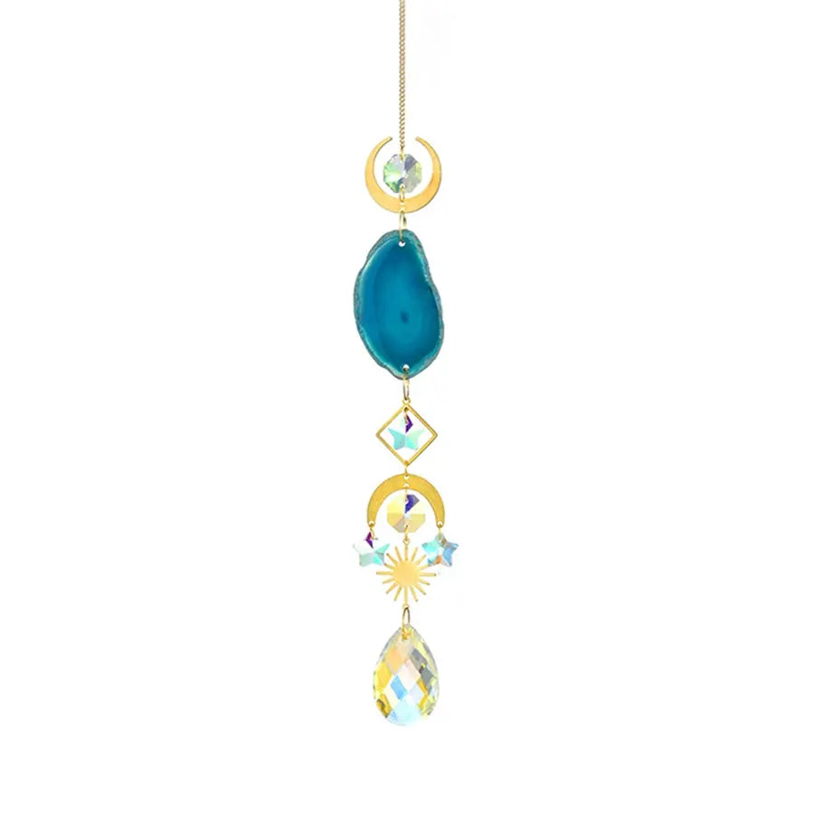 1pc Agate Sun Catcher Wind Chime Pendant Indoor and Outdoor Decoration Wind Chime Rainbow Maker Garden Home Decor Gift from PriceLows™