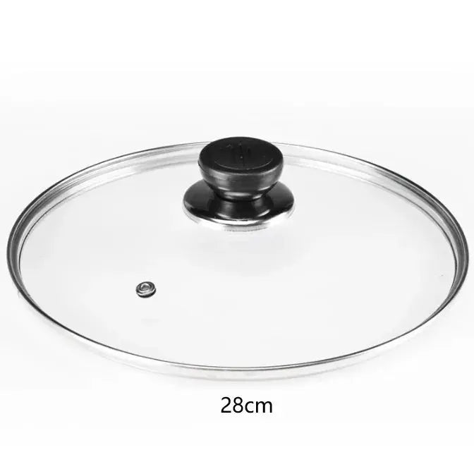 Tempered Glass Frying Pan Lid | Round | Visible Vertical Lid | 20-30 cm