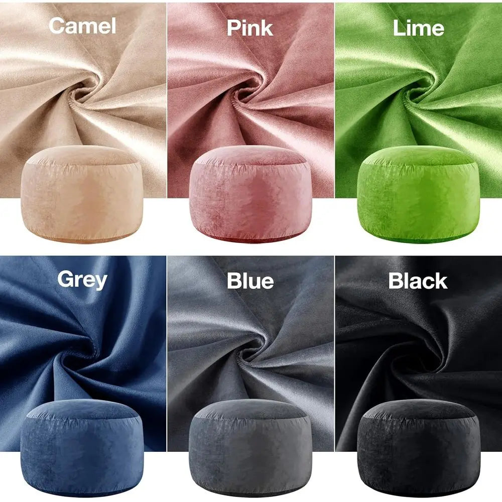 Bean Bag Chair | Memory Foam | 3 Foot | Grey Velvet