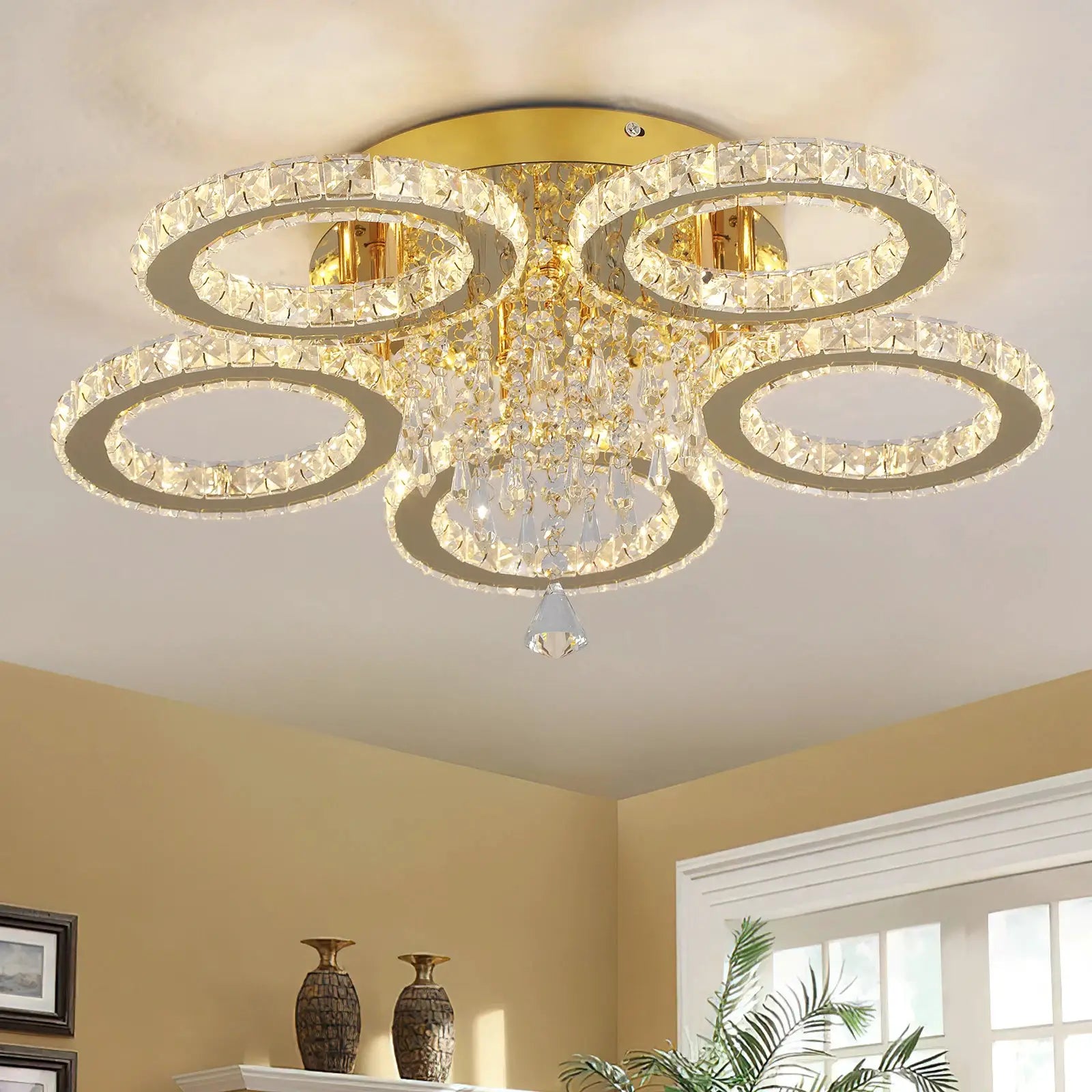 Led Ceiling Light Modern Home Decoration Crystal Chandelier Luxury Living Room BedRoom Dining Gold Ceiling Lamp lighting from PriceLows™