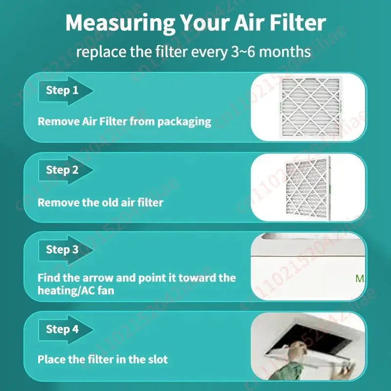 14x14x1 Plate Cartridge Filter MERV 13 (6 Pieces) HVAC/AC/Furnace Air Filter from PriceLows™