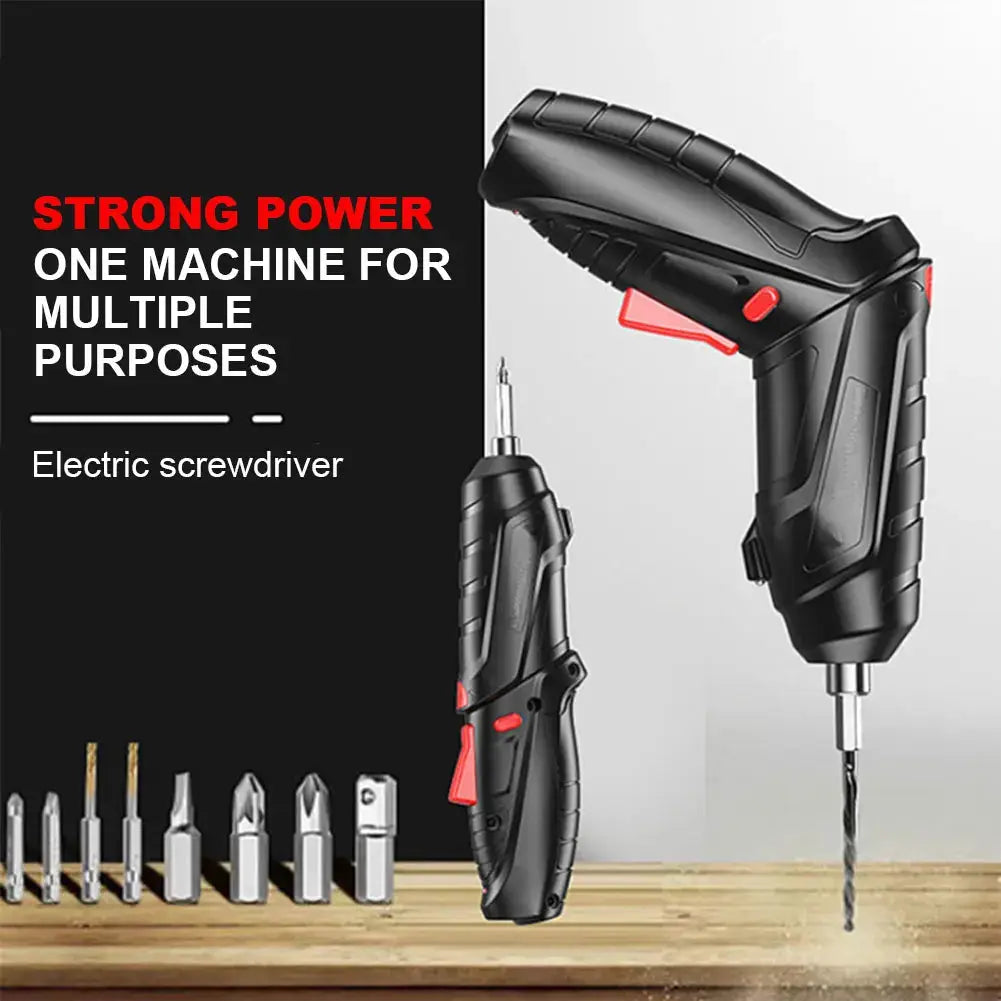 3.6V Wireless Screwdriver Drill Rechargeable Household Electric Drill LED Lighting Mini Electric Screwdriver Portable Power Tool from PriceLows™