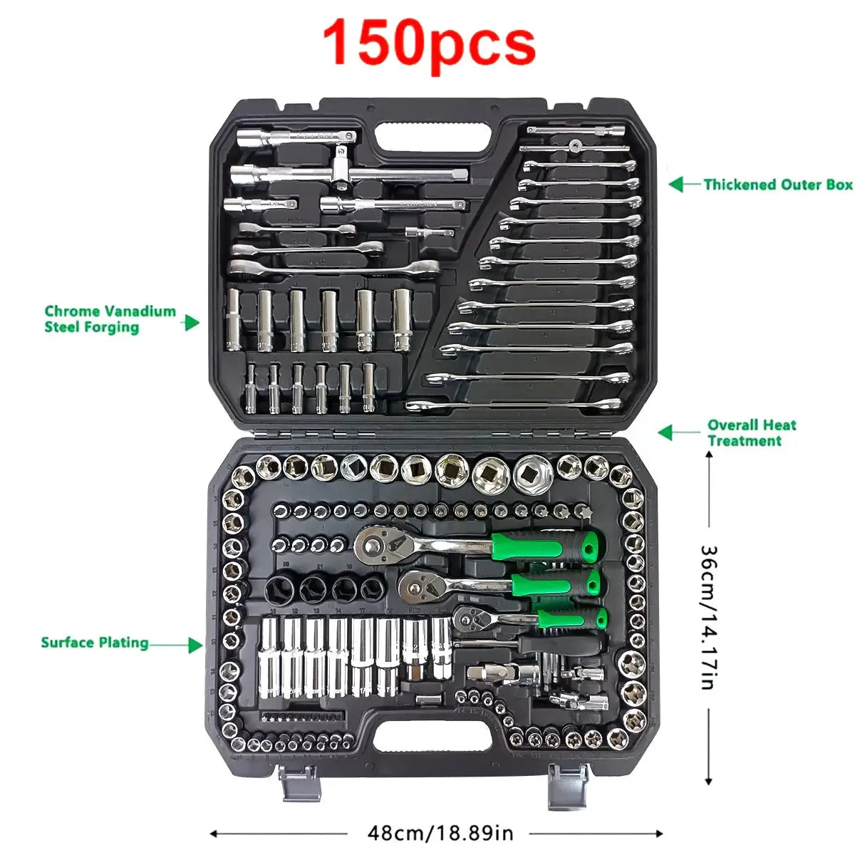 150 Pcs Car Repair Tool Suit for Family and Daily Use Hand from PriceLows™