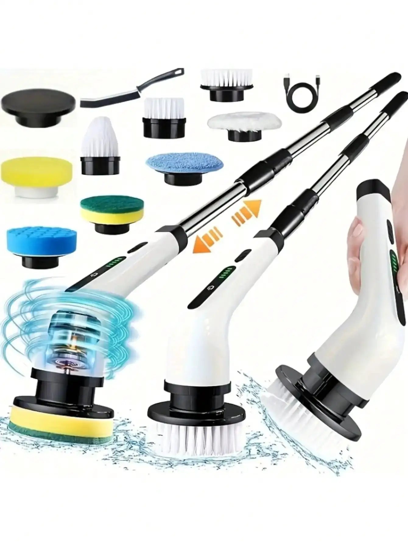 Electric Spin Scrubber | Cordless | 9 In 1 Multifunction Waterproof