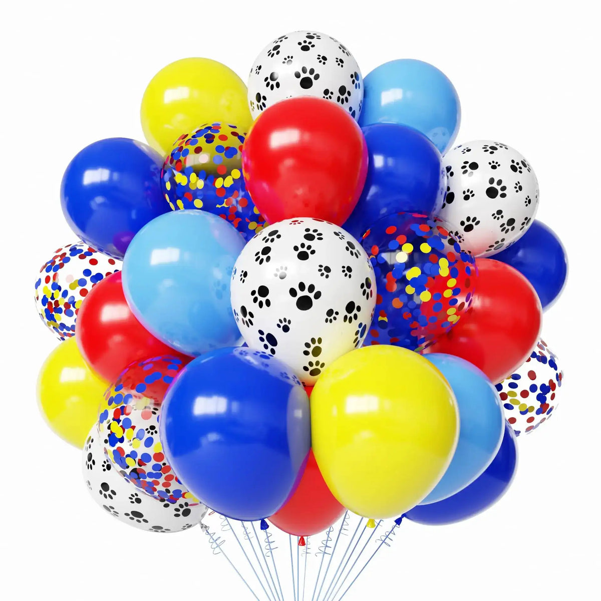 Latex Round Balloons | White And Gold Color | 12 Inch Size | 50 Pack Set
