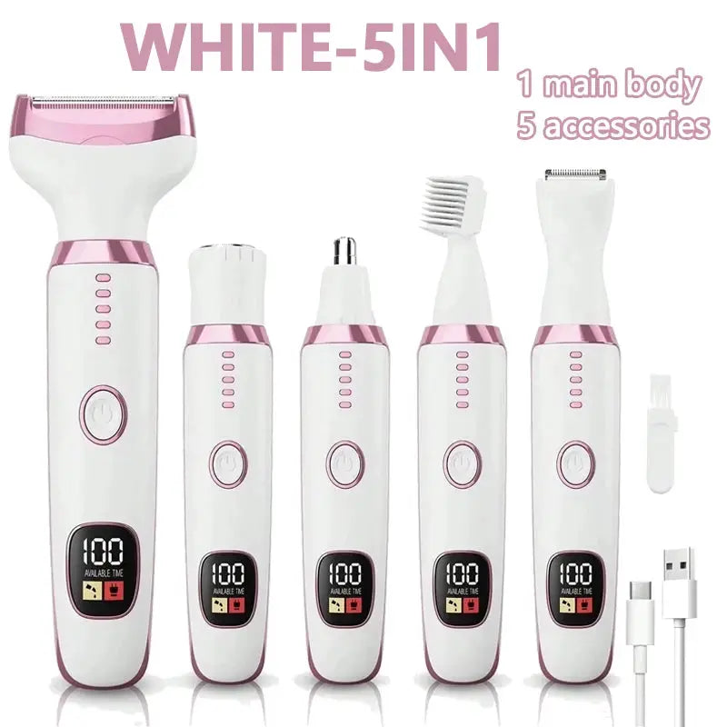 SoftAura Cordless Electric Shaver For Women Painless Body Hair Removal