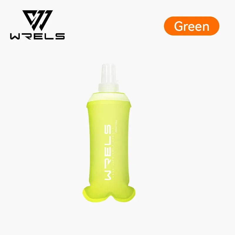 WRELS TPU Soft Folding Water Bottle BPA-Free Collapsible Flask Running Camping Hiking Travel Convenient Lightweight Water Bottle from PriceLows™