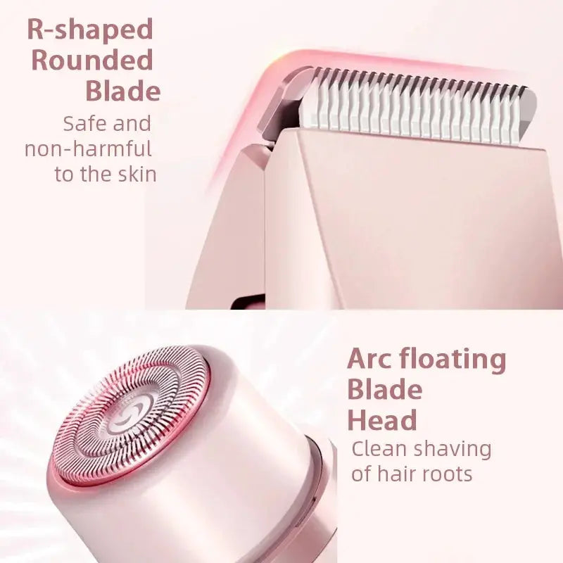 Dual Head Rechargeable Hair Clipper | Wet Dry Waterproof | Floating R Shaped Blades