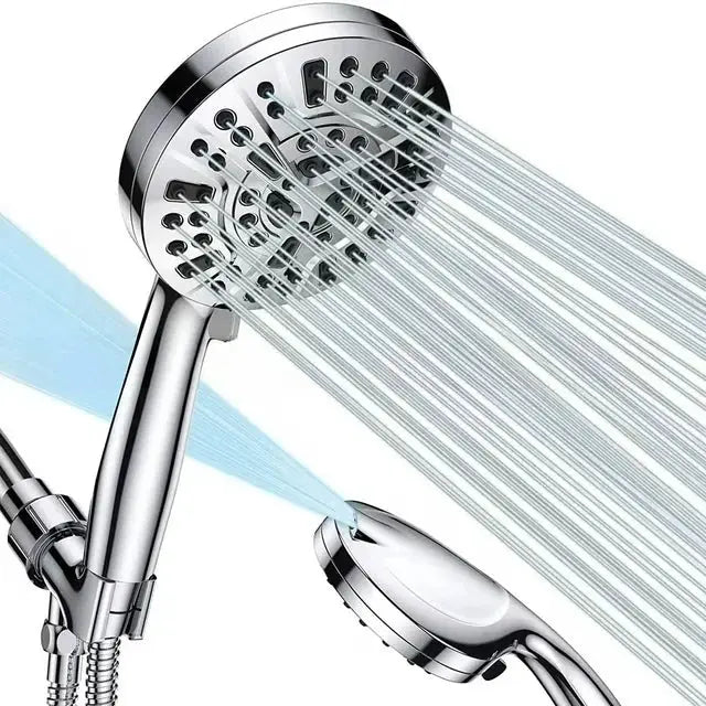 Shower Head with Handheld, High Pressure 10 Modes with 59" Stainless Steel Hose Adjustable Holder from PriceLows™