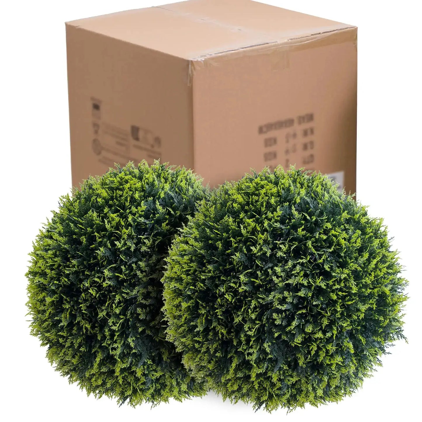 New Topiary Balls Artificial Outdoor Set of 2, Artificial Topiary Cedar Balls for Home Wedding Decor Green 44/48/54/55/59/63 CM from PriceLows™