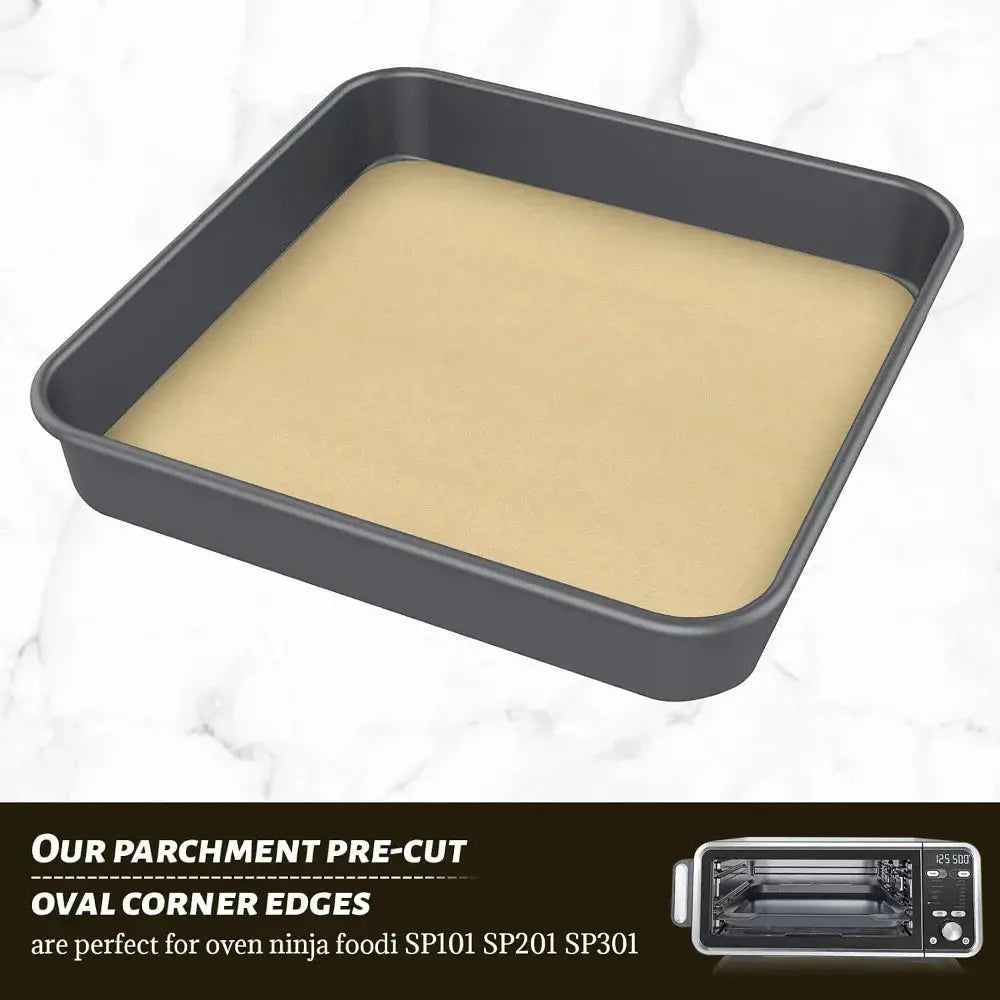 Air Fryer Parchment Paper Squares | 12 Inch | 100 Sheets | Unbleached