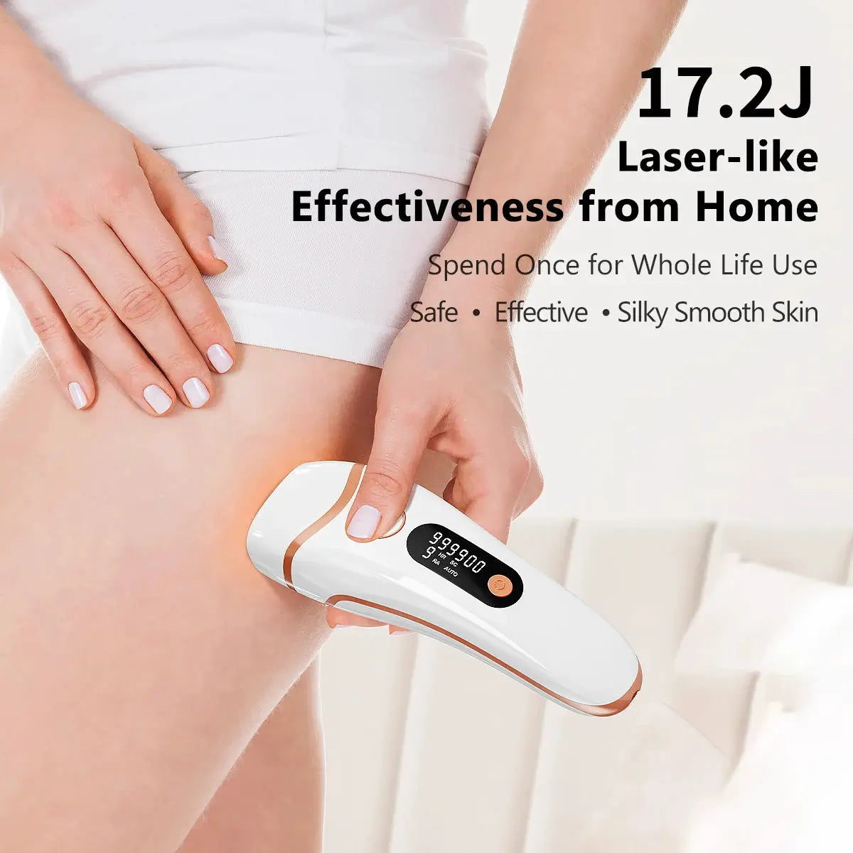 Ipl Epilator | 999000 Flashes | Permanent Hair Removal | Men And Women