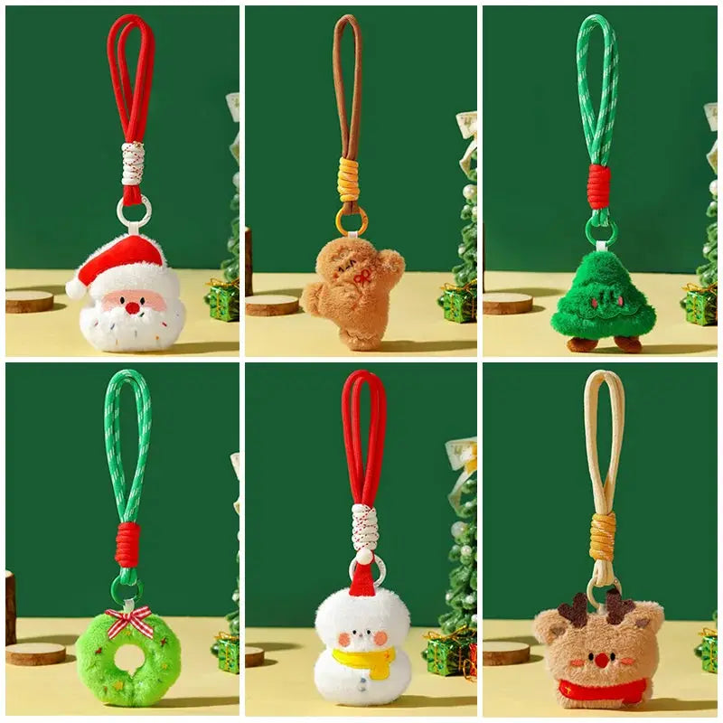 Hanging Plush Ornament | Santa Claus Snowman | Soft Touch Christmas Decoration