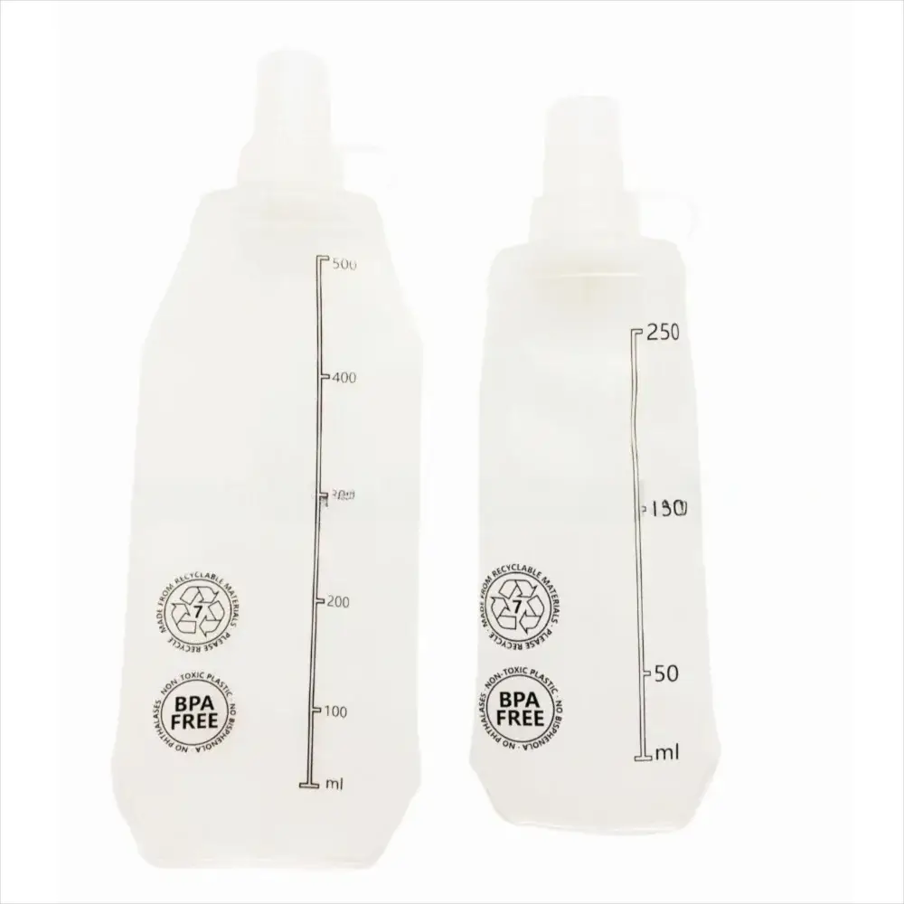 Leak-Proof Cycling Water Bottle Durable High Flow Soft Flask TPU Material 250ml Collapsible Water Bottle Outdoor Sport from PriceLows™