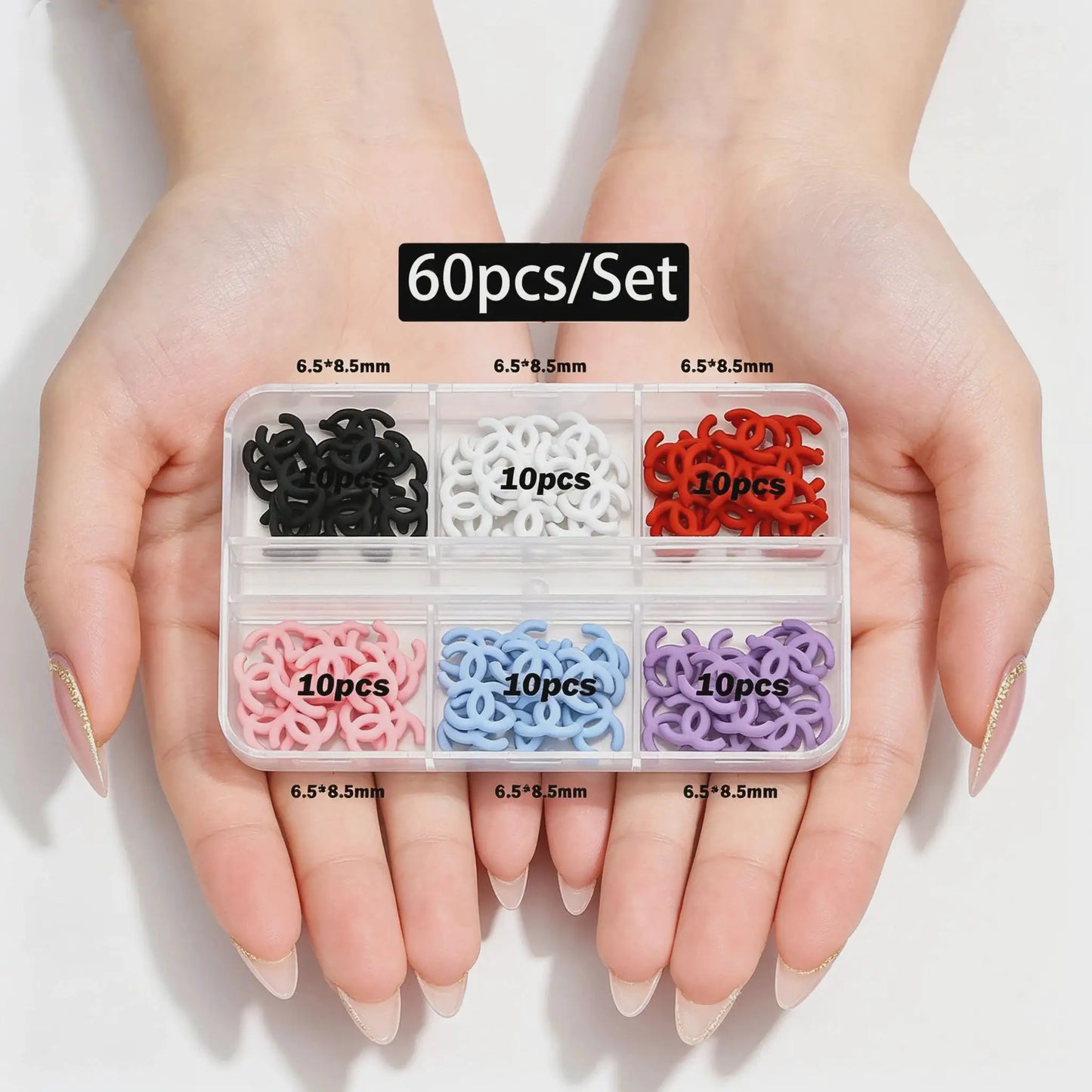 30/60pcs/Box 3D Luxury Metal Nail Art Decorations Alloy Shiny Rhinestones Pearl Gems Zircon Diamond Charms DIY Nail Accessories from PriceLows™