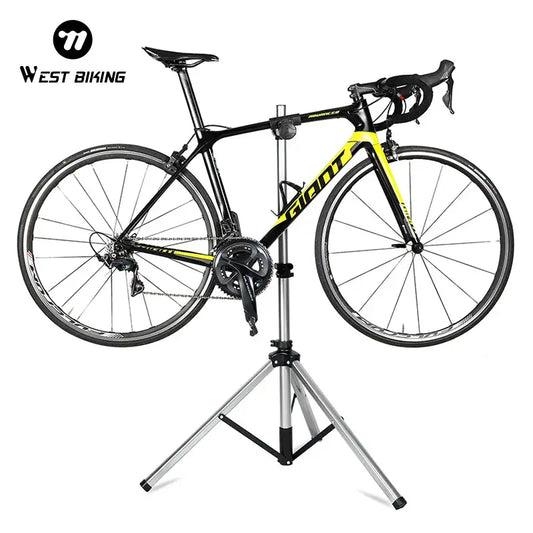 WEST BIKING Bike Repair Stand Adjustable Foldable Aluminum Alloy MTB Road Bicycle Maintenance Holder Stable Bike Rack With Tray from PriceLows™